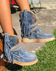 Helvano | Westernstiefel mit Fransen für Damen