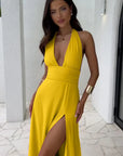 Helvano | Damen V-Ausschnitt-Kleid