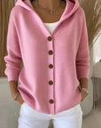 Helvano | Oversized Kapuzen-Strickjacke für Damen