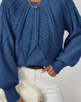 Helvano | Lockerer Zopfstrickpullover für Damen