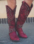 Helvano | Cowboystiefel mit Absatz für Damen