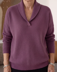 Helvano | Oversized Pullover mit V-Ausschnitt für Damen