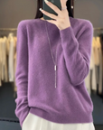 Helvano | Damen Strickpullover mit Rundhalsausschnitt