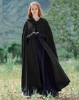 Helvano | Warmer Baumwollmantel für Damen in Schwarz