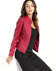Helvano | Bikerjacke mit Stehkragen für Damen