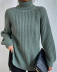Helvano | Rollkragenpullover mit Raglanärmeln für Damen