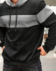 Helvano | Strukturierter Colorblock-Hoodie für Herren
