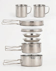 Helvano | 8-teiliges Outdoor Camping-Kochset