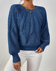 Helvano | Lockerer Zopfstrickpullover für Damen