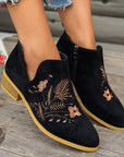 Helvano | Bestickte Stiefeletten mit niedrigem Absatz für Damen
