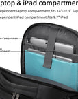 Helvano | Laptop-Rucksack mit USB-Anschluss für Reisen