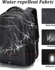 Helvano | Laptop-Rucksack mit USB-Anschluss für Reisen