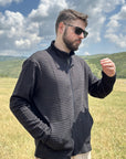Helvano | Strukturierte Herrenjacke mit Reissverschluss