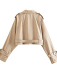 Helvano | Kurzer Trenchcoat für Damen