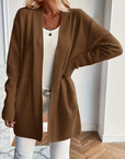Helvano | Lockere offene Strickjacke für Damen