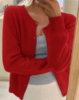 Helvano | Weiche Strickjacke mit Knöpfen für Damen