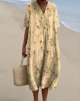 Helvano | Boho Blumenkleid mit lockerem Schnitt
