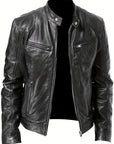Helvano | Herren Bikerjacke mit Reissverschluss