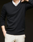 Helvano | Herren Strickpullover mit V-Ausschnitt