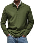 Helvano | Langarm-Poloshirt für Herren