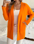 Helvano | Lockere offene Strickjacke für Damen