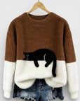 Helvano | Damen-Pullover mit Animal-Print