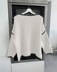 Helvano | Damen Strickpullover mit U-Boot-Ausschnitt