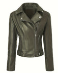Helvano | Taillierte Bikerjacke mit Reissverschluss für Damen