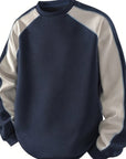 Helvano | Colorblock-Sweatshirt mit Rundhals für Herren