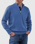 Helvano | Herren Troyer-Pullover mit Halbreissverschluss