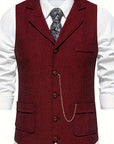 Helvano | Fischgrat-Weste für Herren