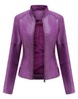 Helvano | Bikerjacke mit Stehkragen für Damen
