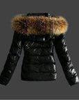 Helvano | Damen Winterjacke mit Fellkragen in Schwarz
