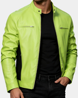 Helvano | Herren Kunstlederjacke mit Reissverschluss