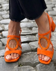 Helvano | Sandalen mit Eckiger Spitze für Damen
