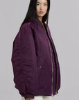 Helvano | Oversized Bomberjacke mit Reissverschluss für Damen