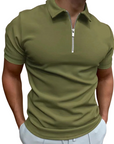Helvano | Modernes Herren-Poloshirt mit kurzem Zip