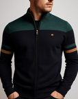 Helvano | Colorblock Sweatshirt mit Reissverschluss für Herren