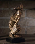 Helvano | Abstrakte Skulptur im Scandi-Stil in Gold