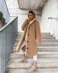 Helvano | Plüsch-Trenchcoat für Damen