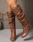 Helvano | Slouch-Stiefel mit Schnalle für Damen