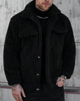 Helvano | Gestreifte Strickjacke für Herren