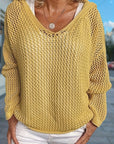 Helvano | Lockerer Strickpullover mit Kapuze