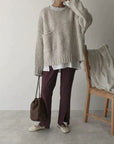 Helvano | Oversized Pullover mit Tasche für Damen