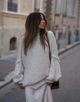 Helvano | Flauschiger Oversize Strickpullover für Damen