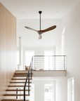 Helvano | Deckenventilator mit Licht und Fernbedienung in Schwarz