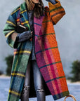 Helvano | Damen Langarm-Mantel mit Revers