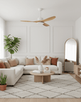 Helvano | Deckenventilator mit Fernbedienung & Holzoptik