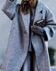 Helvano | Oversized Wintermantel mit Reverskragen für Damen