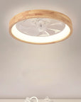 Helvano | Deckenventilator mit LED-Licht und Holzoptik